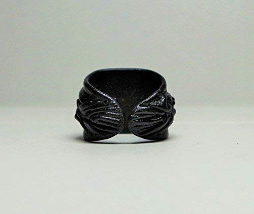 Amazon.com: Dragon eye adjustable genuine leather ring. Statement ring. Horror leather ring. Evil eye finger ring. Halloween ring. Burning man costumes.: Handmade